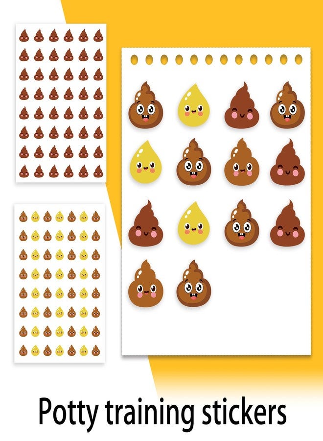 Penitue 12 Sheets Potty Training Stickers, Reusable Toilet Reveal Sticker Cute Self Adhesive Toilet Targets Early Educational Reward Supply for Children - Image 3